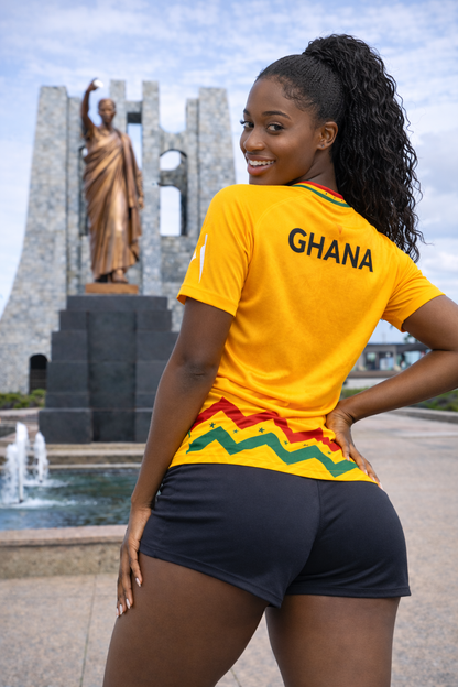 Women's Ghana Heritage Jersey Short-sleeve Gold