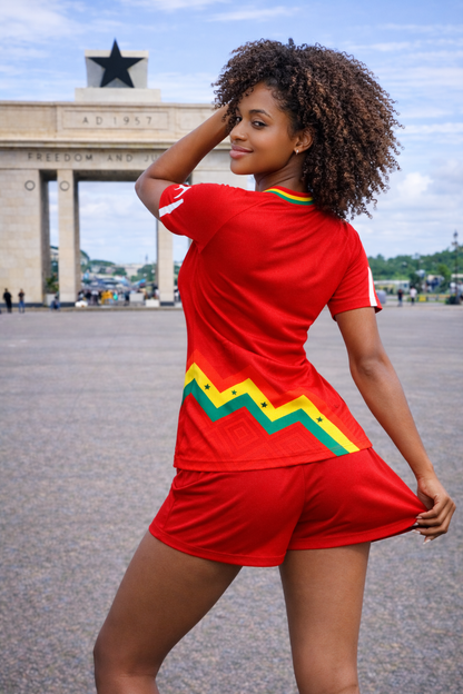 Women's Ghana Heritage Jersey Short-sleeve Red