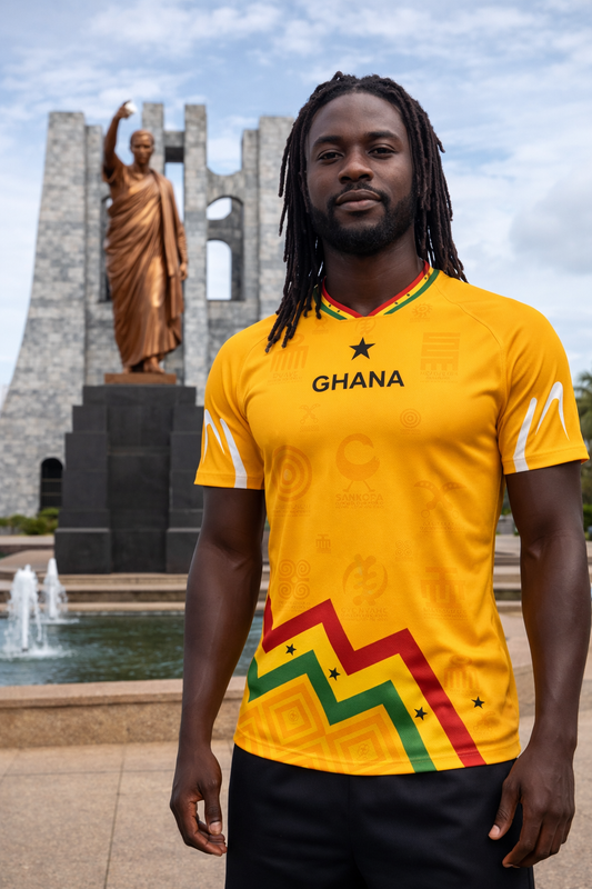 Men's Ghana Heritage Jersey Short-sleeve Gold
