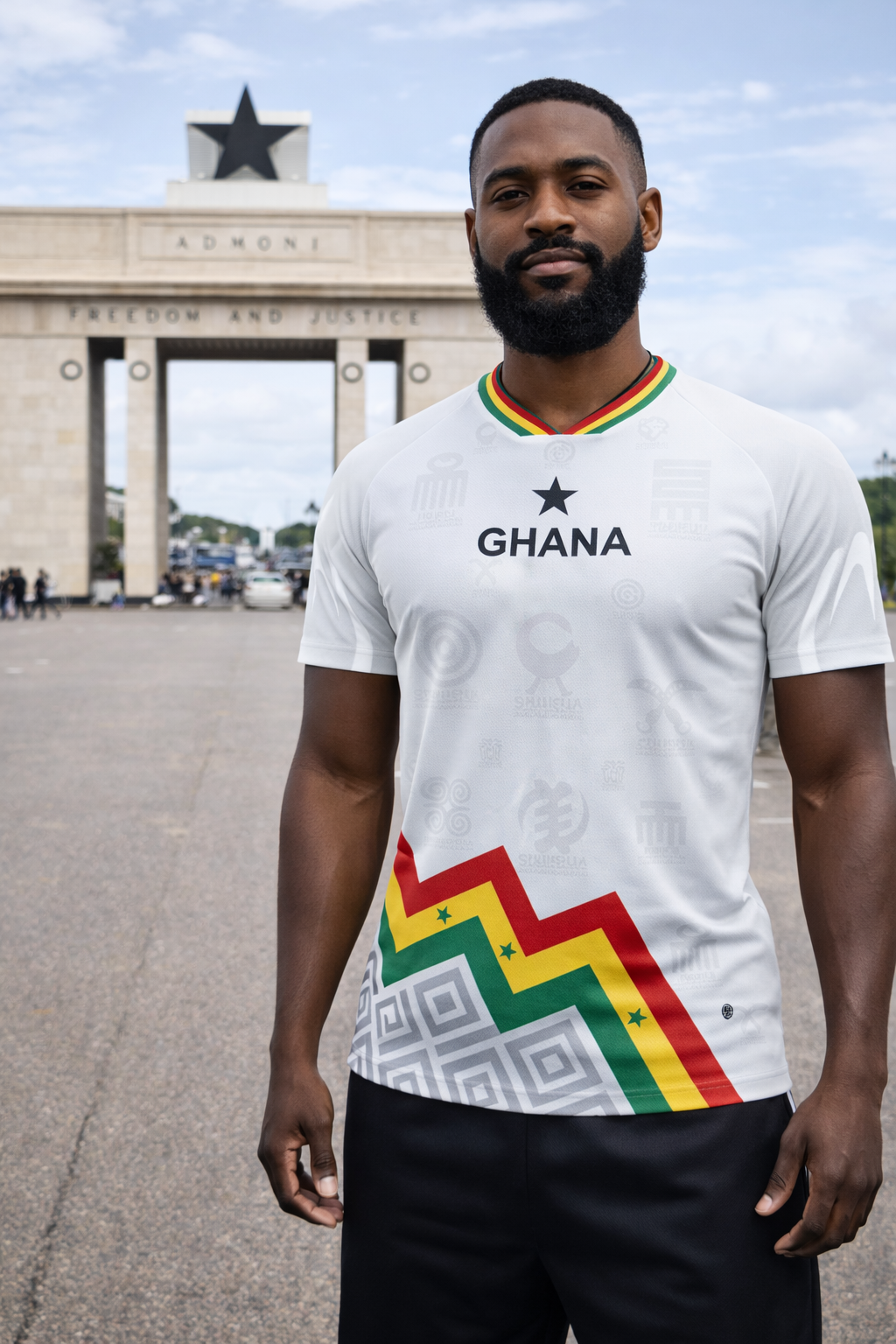 Men's Ghana Heritage Jersey Short-sleeve White
