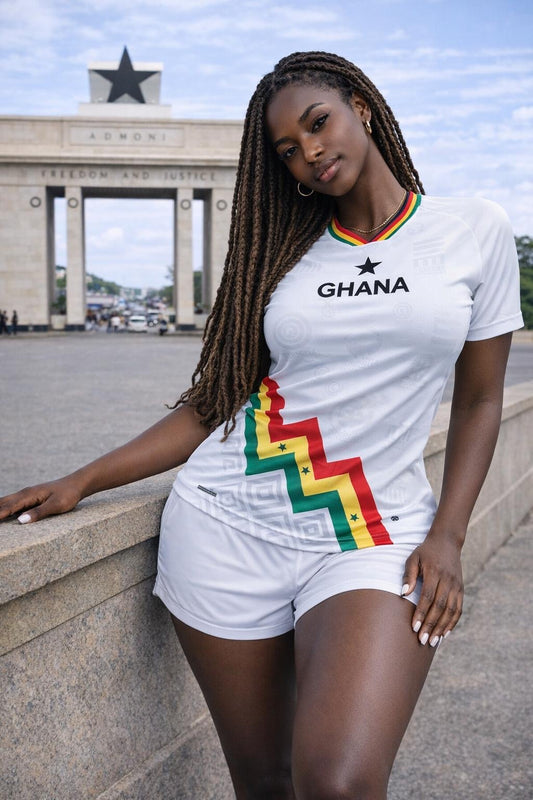 Women's Ghana Heritage Jersey Short-sleeve White