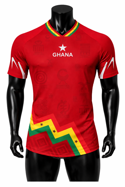 Men's Ghana Heritage Jersey Short-sleeve Red