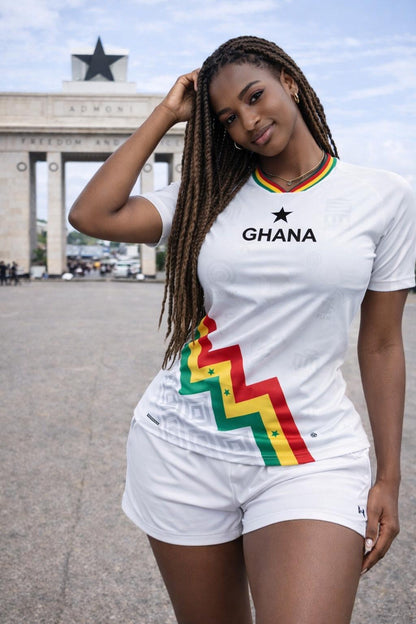 Women's Ghana Heritage Jersey Short-sleeve White