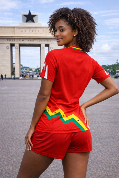 Women's Ghana Heritage Jersey Short-sleeve Red