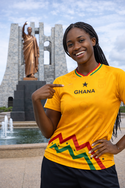 Women's Ghana Heritage Jersey Short-sleeve Gold