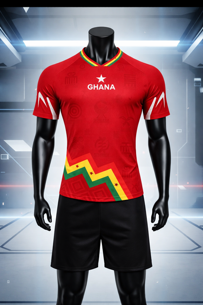 Men's Ghana Heritage Jersey Short-sleeve Red