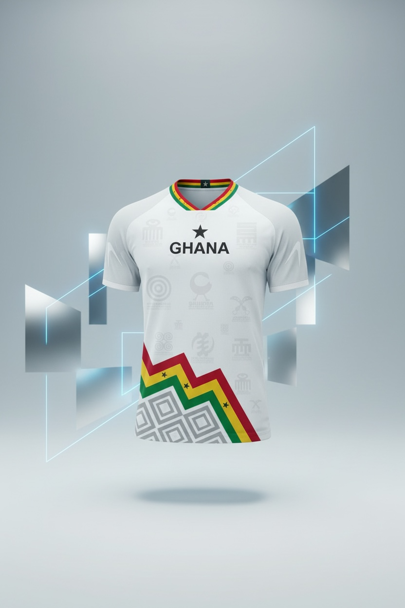 Men's Ghana Heritage Jersey Short-sleeve White