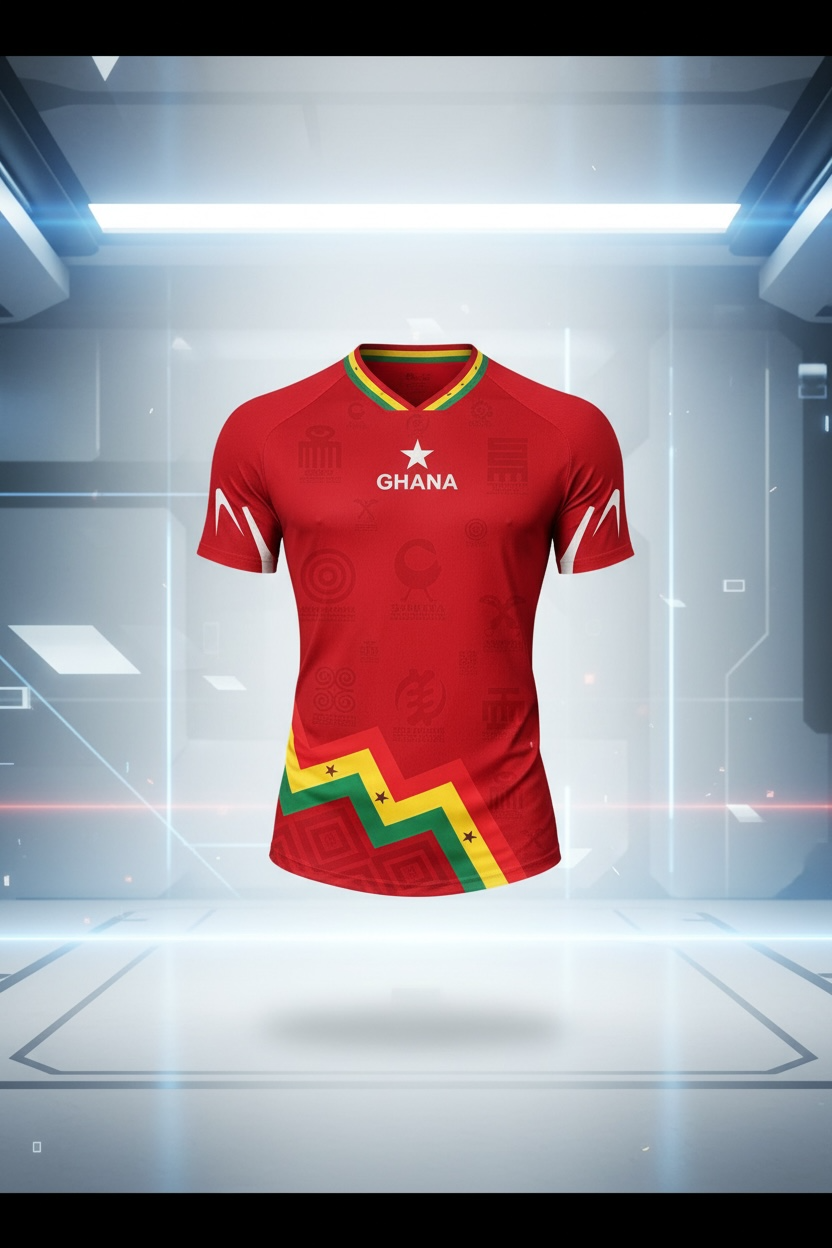 Men's Ghana Heritage Jersey Short-sleeve Red