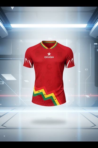 Men's Ghana Heritage Jersey Short-sleeve Red