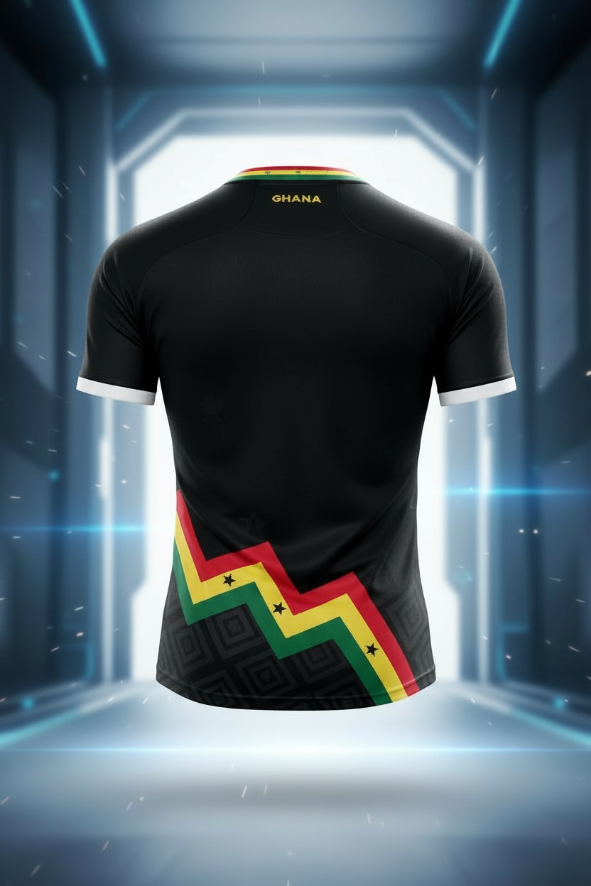 Men's Ghana Heritage Short-sleeve Jersey Black