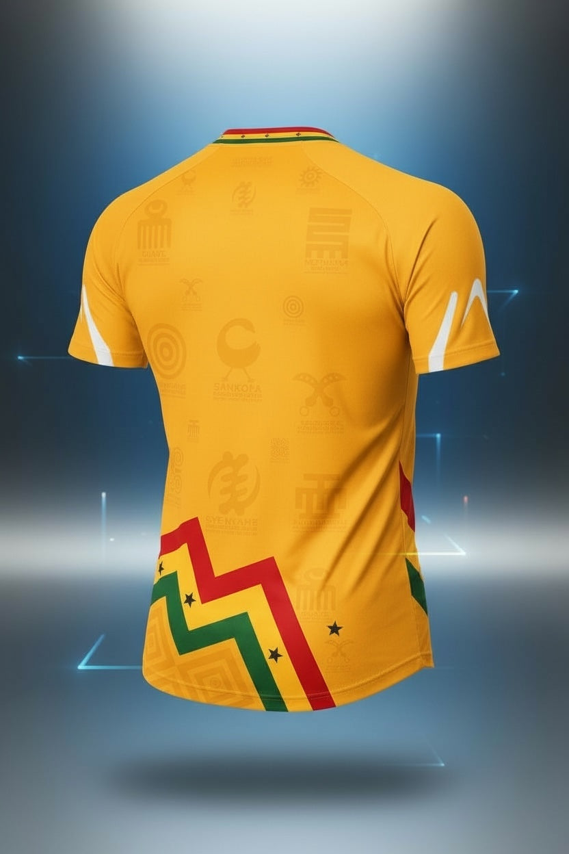 Men's Ghana Heritage Jersey Short-sleeve Gold