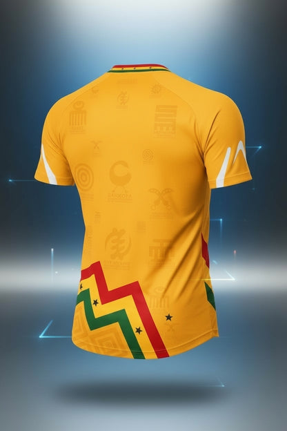 Men's Ghana Heritage Jersey Short-sleeve Gold