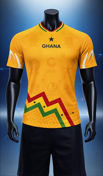 Men's Ghana Heritage Jersey Short-sleeve Gold